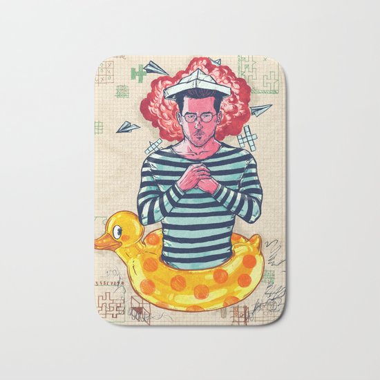 Games and Paper Planes Bath Mat