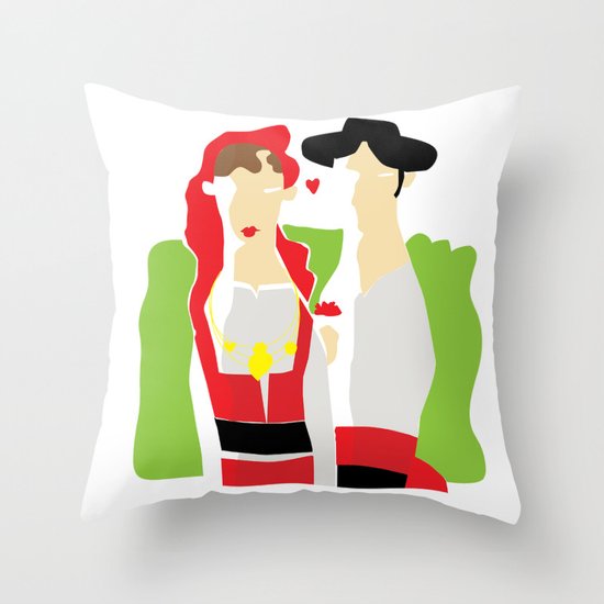 Minhotos "Portuguese Lovers" Throw Pillow