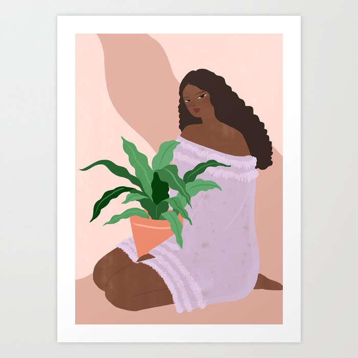 Plant Lady Art Print