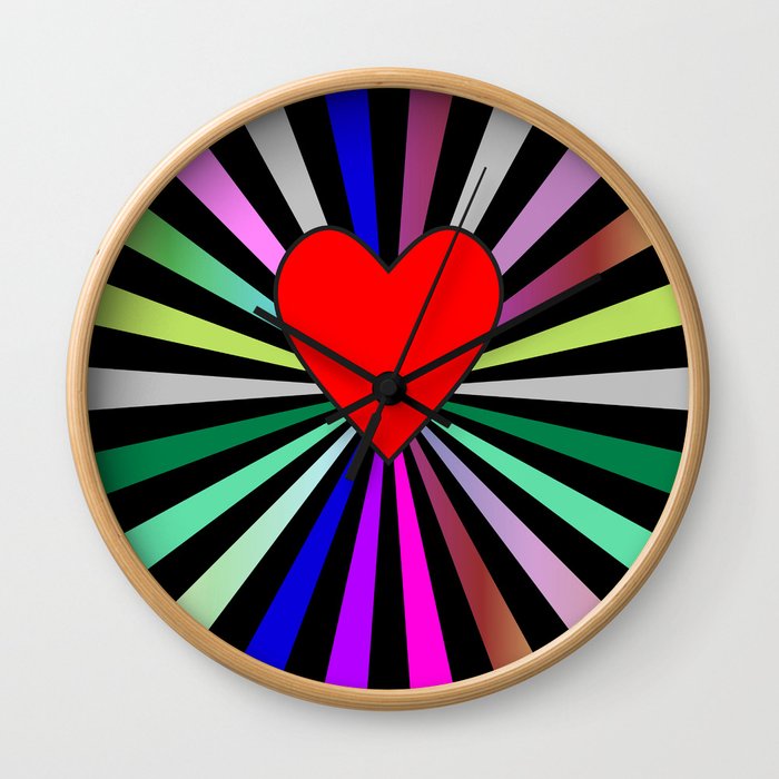 Pop Heart Wall Clock
