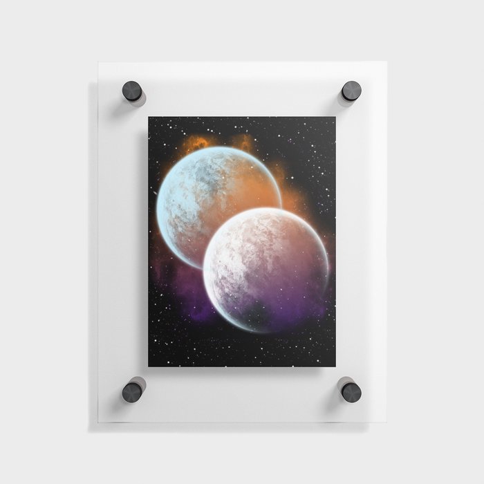 Together forever - Planets Floating Acrylic Print