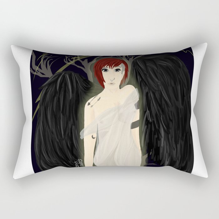 Dark Angel Rectangular Pillow