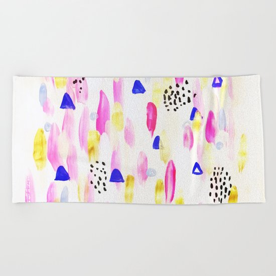 Celebration || #society6 #decor #buyart Beach Towel