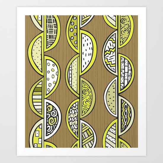 Lemon twist Art Print