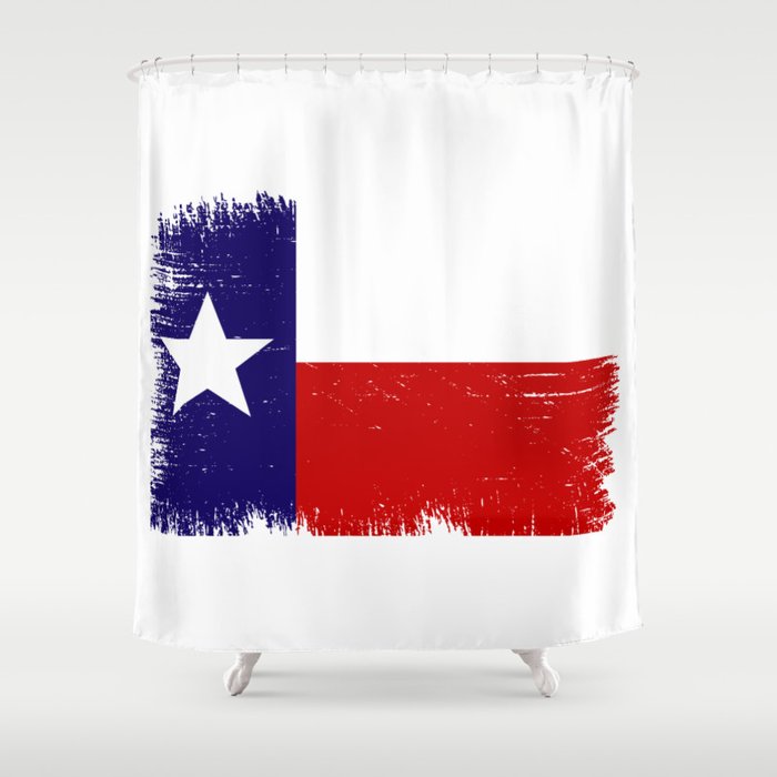 Texas State Flag - Distressed Shower Curtain