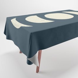 Abstract Moon Phases blue Tablecloth