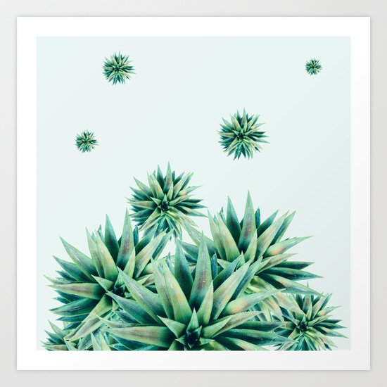 tropical stars Art Print
