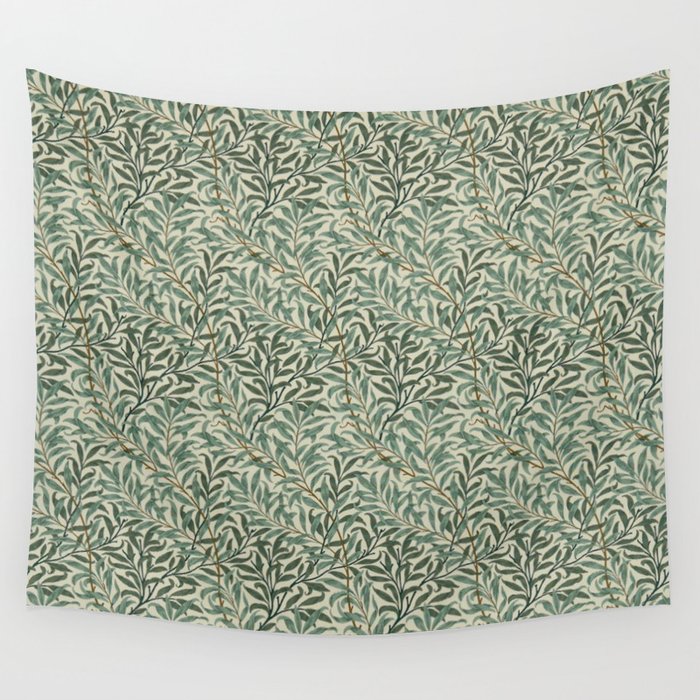 William Morris Willow Bough Cream Green Wall Tapestry