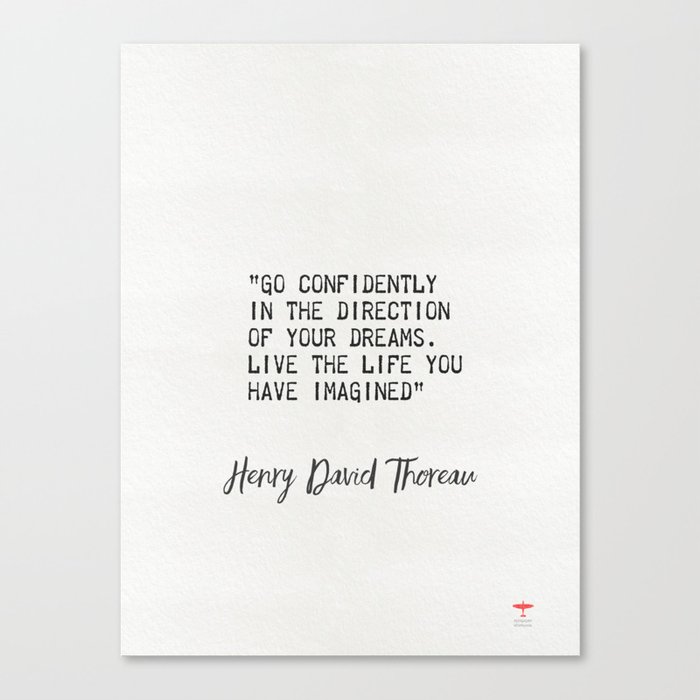 Henry David Thoreau quote 1002 Canvas Print