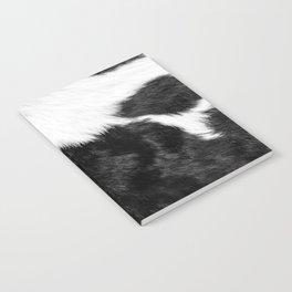 Farmhouse Cowhide in Black and White Notebook