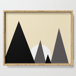 Geometric landscape Serving Tray