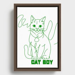 Cat Framed Canvas