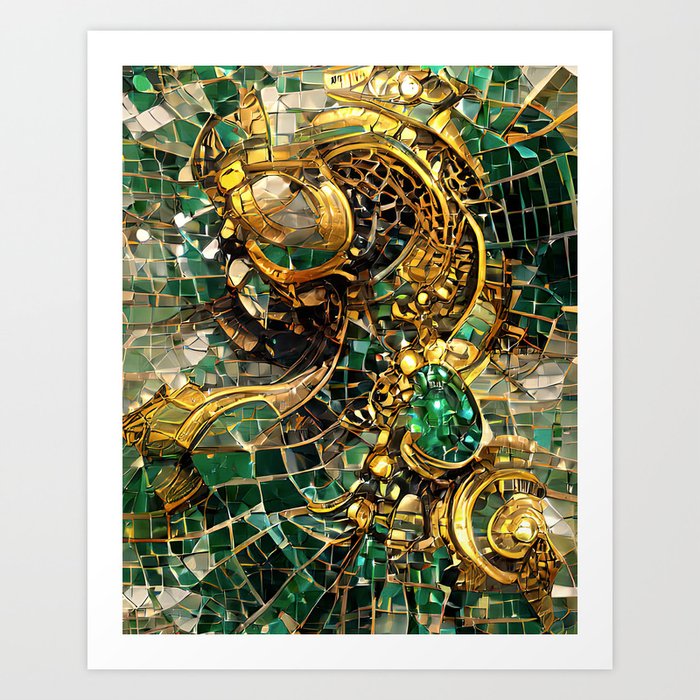 Emerald, the Birthstone of Taurus Art Print