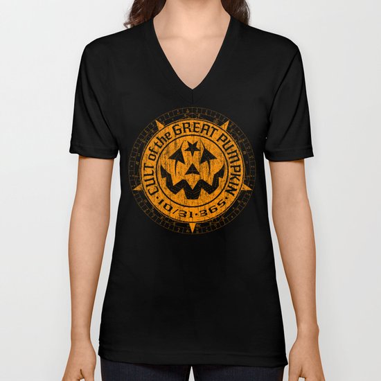 Cult of the Great Pumpkin: Alchemy Logo Unisex V-Neck