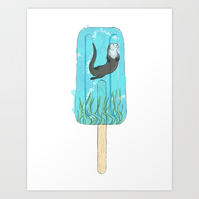 Otter Pop Art Print