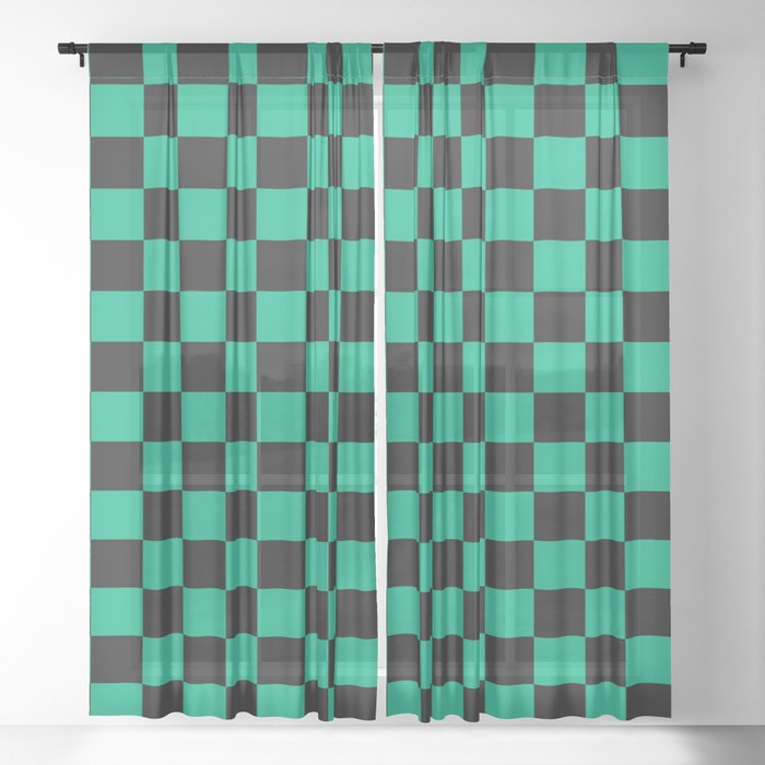 Tanjiro Pattern Sheer Curtain