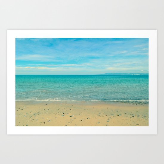 Sky, Sea, Sand Art Print