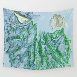 Greens and blues Wall Tapestry