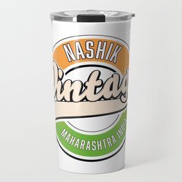 Nashik Maharashtra India vintage logo. Travel Mug