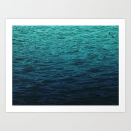 Ocean Water, Water Pattern, Water Texture Art Print