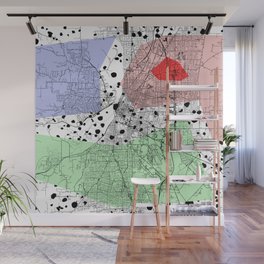 USA, Salem - City Map Collage Wall Mural