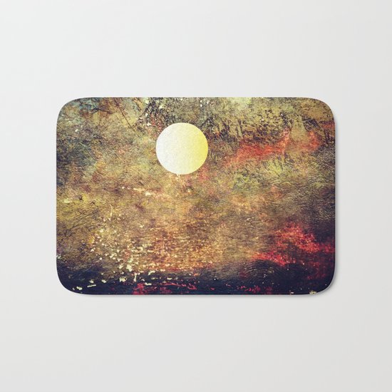 Moon Over The Sea Bath Mat