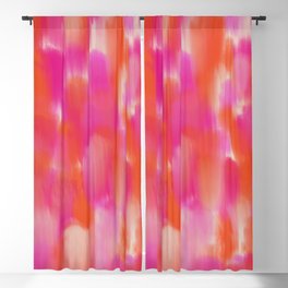 Abstract Fuchsia Pink Brushstrokes i Blackout Curtain