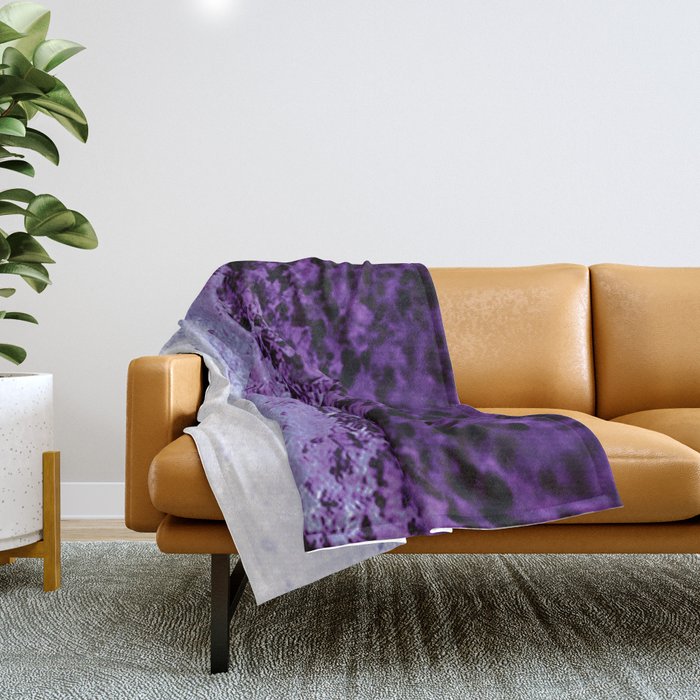 Purple Crystal Ombre Throw Blanket