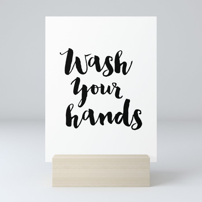 Wash Your Hands Mini Art Print