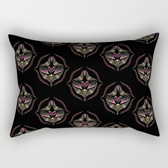 Art deco print "Jumil" Rectangular Pillow