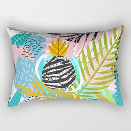 abstract palm leaves Rectangular Pillow
