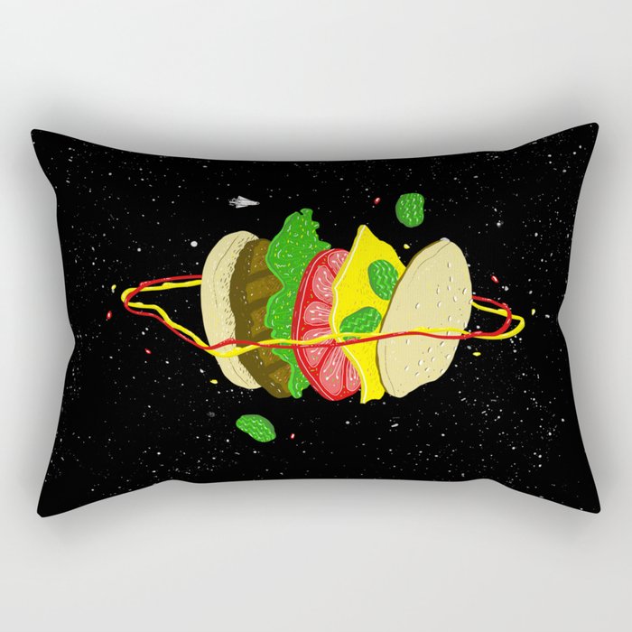 Planetary Discovery 8932: Cheeseburger Rectangular Pillow
