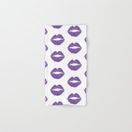 Purple Lips Hand & Bath Towel