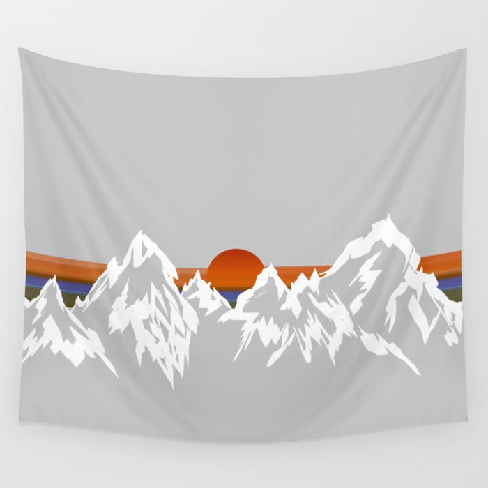 Sunset in the Appalachian Mountains Wall Tapestry
