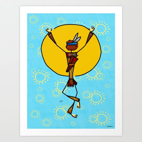 Spiritual dance Art Print