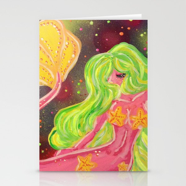 Cosmic Mermaid Stationery Cards