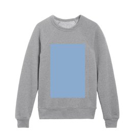 Light Blue Solid Color Pairs Pantone Blue Bell 14-4121 TCX Kids Crewneck