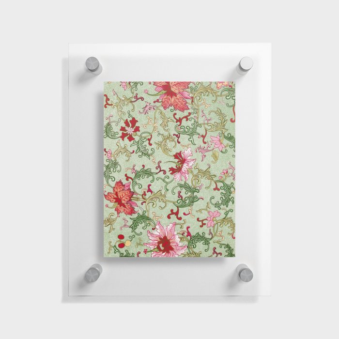 Chinese Floral Pattern 4 Floating Acrylic Print