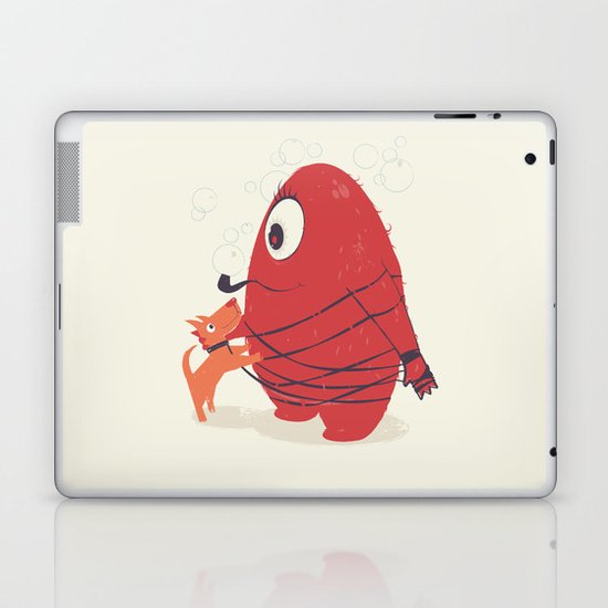 Cyclopes Monster Blob & Orange Dog Laptop & iPad Skin