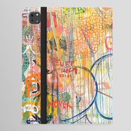 Graffiti Spray Paint Modern Abstract  iPad Folio Case