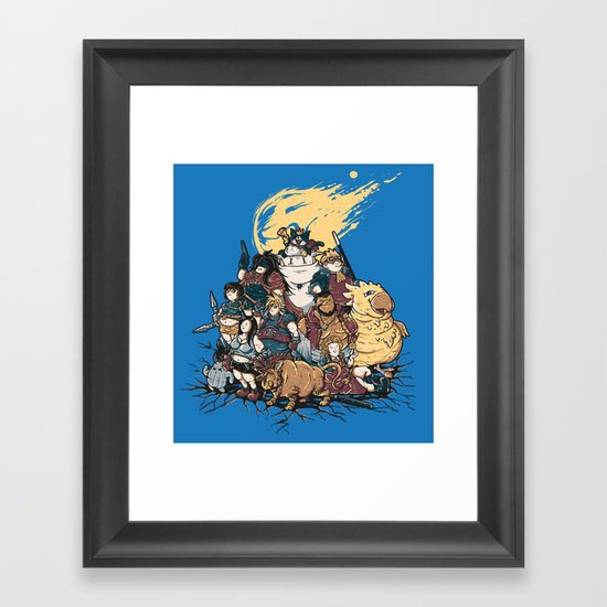 FF7 - FULL FAT 7 Framed Art Print