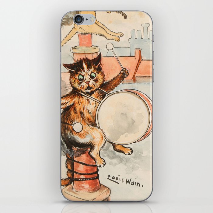 Roof Top Band by Louis Wain iPhone Skin