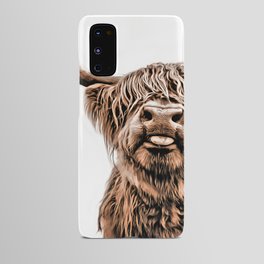 Funny Higland Cattle Android Case