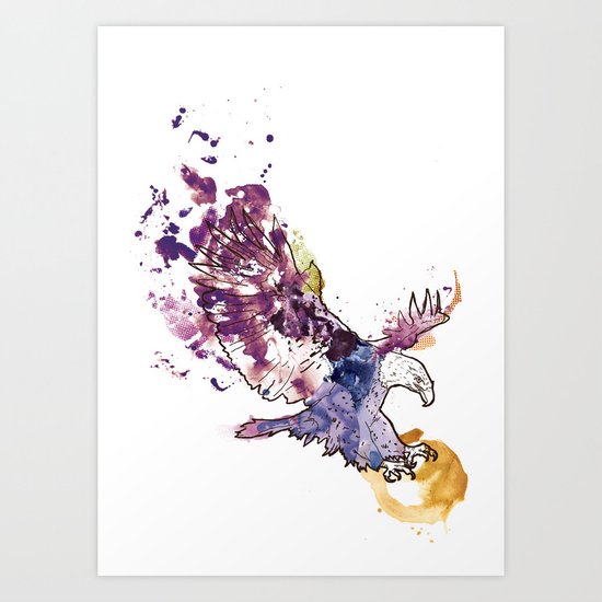 Eagle Swoop Art Print