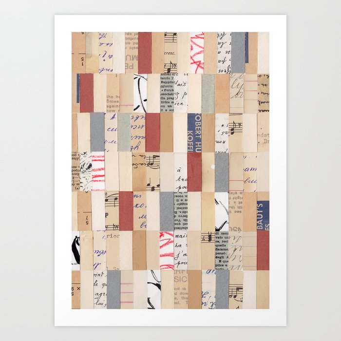 Mix of Papers Art Print