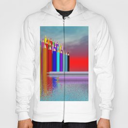 some colored pencils Hoody