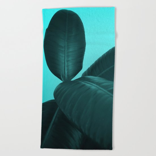 Ficus Elastica #3 #art #society6 Beach Towel