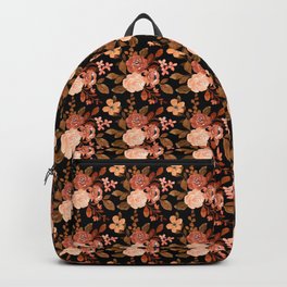 Vintage Flower Watercolour Pattern Backpack | Graphicdesign, Gils, Roses, Wallgallery, Vintage, Flowers, Arteresting, Bedroom, Bohemian, Rustic 