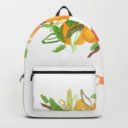 Las Naranjas Backpack | Bright, Orange, Watercolor, Cheerful, Happy, Food, Naranjas, Painting, Citrus, Kitchen 