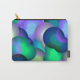 Very Peri Palm Springs Pools - Geometric Pattern Carry-All Pouch | Very Peri, Color Of The Year, Colorful, Purple, Periwinkle, Ripples, Graphicdesign, Jewel Tones, Geometric, 2022 
